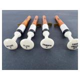 Vintage Organ Stop Knobs Set Of 4