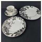 Lenox Silver Applique Dinnerware Set