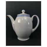 Hutschenreuther 8-Inch White & Blue Teapot