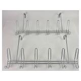 2 Chrome 6-Hook Over-The-Door Hangers
