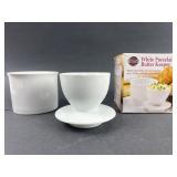 Norpro White Porcelain Butter Keeper