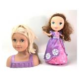 Doll Styling Head & Talking Doll Set