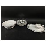Lenox Silver Applique China Set