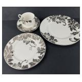Lenox Silver Applique Plate & Cup Set
