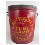 Kohrs Packing Co Pure Lard Tin