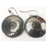 Sterling Silver Sunburst Earrings