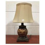 Decorative Table Lamp With Beige Shade