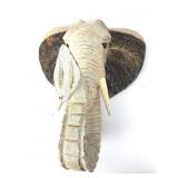 Elephant Wall Sculpture With Textile Ears