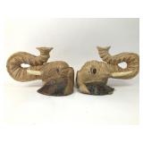 Handcrafted 9ï¿½ Elephant Wall Mounts