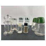 4 Sets Of Vintage Glass Shakers & Dispensers