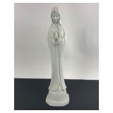 White Ceramic Praying Virgin Mary Figurine