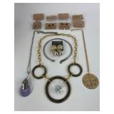 Jewelry Lot With Necklaces & Earrings