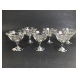 6 VTG Glass + Aluminum Coupe or Sherbet screw off