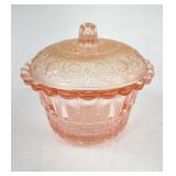 Vintage Rosalind Pink Covered Dish 2.5ï¿½ï¿½ Tall