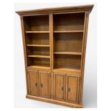 Wooden Hutch Display Cabinet With Shelves