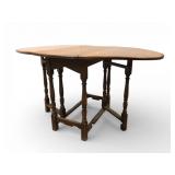 Oak Gate Leg Drop Leaf Table