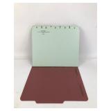 Globe-Weis Classification Folder W/ Dividers
