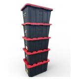 5 HDX 27-Gallon Storage Containers