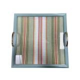 Decorative Tray With Brass Handles