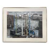 Eugï¿½ne Baboulï¿½ne Framed Print Honfleur