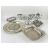 Pewter Dishes, Plates & Pitchers