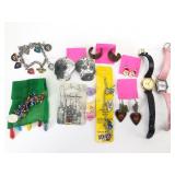 Disney & Hard Rock Jewelry Lot W/ Earrings