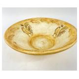 Pottery Rooster Bowl With 12ï¿½ï¿½ Diameter