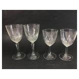 4 Diamant Wine Glasses With Box