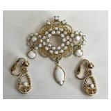 VTG Brooch & Clip-On Earrings