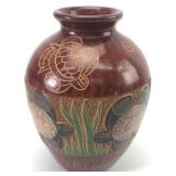 Franklin Calero Costa Rican Sea Turtle Vase