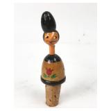 Hand-Painted Wooden Bottle Stopper