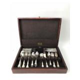 Gorham Plated Silverware Set In Case