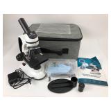 Brise Biological Microscope With Case & Accessorie