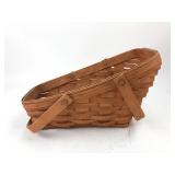 Longaberger Handwoven Slanted Vegetable Basket