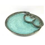 Handmade Ceramic Divided Serving Plate