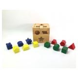 Melissa & Doug Wooden Shape Sorting Cube