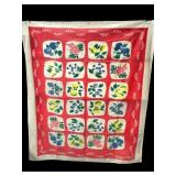 51ï¿½59 Vintage Cotton Tablecloth With Fruit
