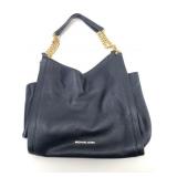 Michael Kors Navy Leather Shoulder Bag