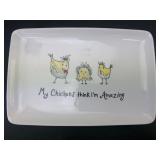 Tawnya Norton For Creative Co-Op Ceramic Platter