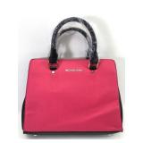 Michael Kors Pink & Black Satchel Bag