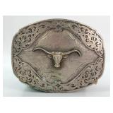 Montana Silversmiths Longhorn Belt Buckle