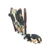 Schleich Cow Figure & Wooden Barn Display