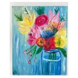 Floral Painting On Canvas 20ï¿½16