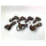 7 Vintage Metal Hooks & Buckles