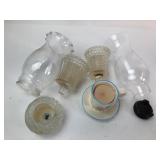 Glass Lamp Parts & Teacup Set