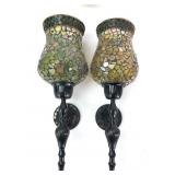 Mosaic Glass Wall Sconces 15.5ï¿½