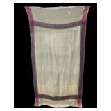 Wool Textile 39 X 67 With Paisley Design