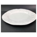 Deartis White Floral Oval Platter 12.5 X 17ï¿½