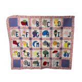55ï¿½45 Alphabet Baby Quilt With Applique