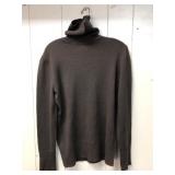 Victor Alfaro Brown Cashmere Turtleneck Sweater